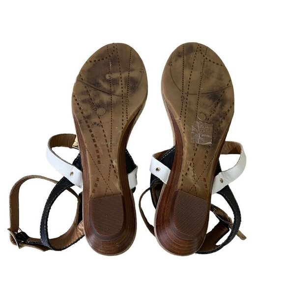 DV BY DOLCE VITA  WOMENS SIZE 8 T-STRAP COLORBLOCK FLAT SANDALS - Picture 7 of 7